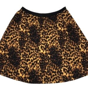 Leopard print skater skirt 3X